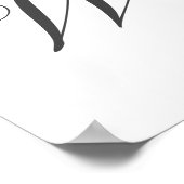 Modern minimalist White Weddings Photo Prop Poster (Hoek)