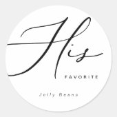 Modern minimalist zijn favoriete pleitbezorger van ronde sticker (Voorkant)