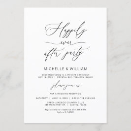 Modern minimalist, zwart lettertype, weddenschap kaart