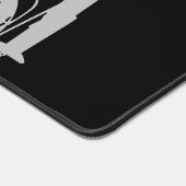 Modern minimalistic monogram name black white bureaumat (Hoek)