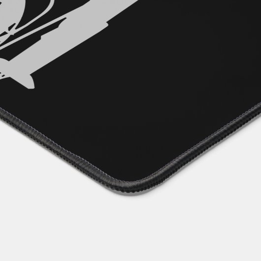 Modern minimalistic monogram name black white bureaumat (Hoek)