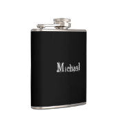 Modern minimalistic monogram name black white heupfles (Rechts)