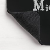 Modern minimalistic monogram name black white muismat (Hoek)