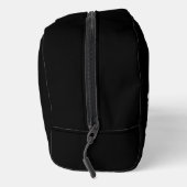 Modern minimalistic monogram name black white toilettasje (Rechts)