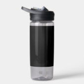 Modern minimalistic monogram name black white waterfles (Rechts)