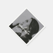 Modern Minimalistic Script Photo Graduation Party Servet (Hoek)