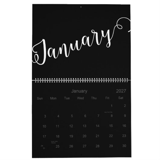 Modern, minimalistisch, 2025 Kalender (Jan 2027)