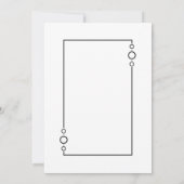 Modern minimalistisch 21e verjaardagsfeestje kaart (Achterkant)