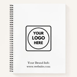 Modern Minimalistisch | Aangepast Bedrijfslogo Ont Notitieboek