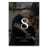 Modern minimalistisch aangepast fotobedekking brui kaart (Voorkant)