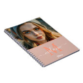 modern minimalistisch aangepast fotomonogram Scrip Notitieboek (Rechterzijde)