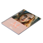 modern minimalistisch aangepast fotomonogram Scrip Notitieboek (Linkerzijde)