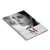 modern minimalistisch aangepast fotomonogram Scrip Notitieboek (Rechterzijde)