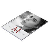 modern minimalistisch aangepast fotomonogram Scrip Notitieboek (Linkerzijde)