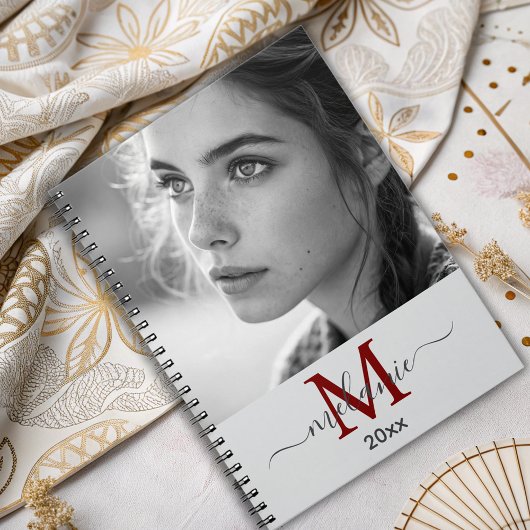 modern minimalistisch aangepast fotomonogram Scrip Notitieboek