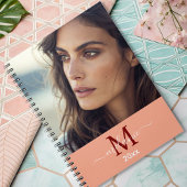 modern minimalistisch aangepast fotomonogram Scrip Notitieboek