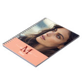 modern minimalistisch aangepast fotomonogram Scrip Notitieboek (Linkerzijde)