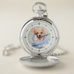 Modern minimalistisch aangepast fotopakket zakhorloge<br><div class="desc">Ideaal voor dierenliefhebbers of voor iemand die een geliefde bont baby heeft verloren: Dit minimale eenvoudige,  schone ontwerp laat een favoriete foto zien van je hond,  kat of een ander geliefd huisdier! Geef je favoriete foto een persoonlijk tintje en maak van dit een perfect gedenkteken voor je familie.</div>