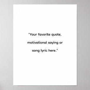 Modern minimalistisch aangepaste offerte poster