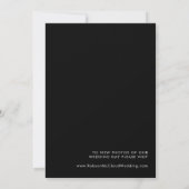Modern minimalistisch | Aankondiging van de zwarte (Achterkant)