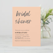 Modern minimalistisch abrikozen Sinaasappel Vrijge Kaart (Staand voorkant)