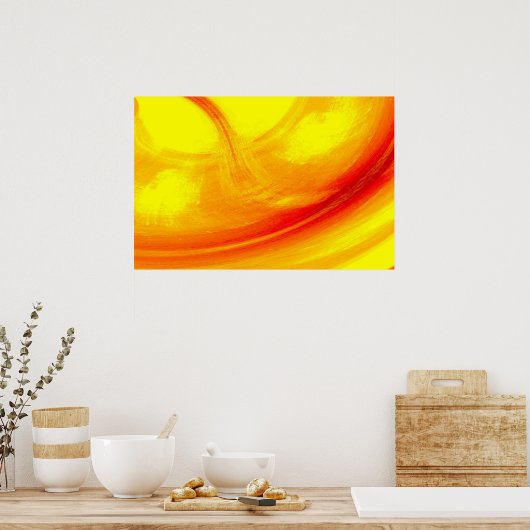 Modern minimalistisch Abstract Art Print Poster (Keuken)