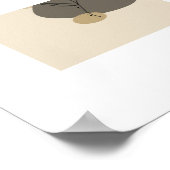 Modern minimalistisch Abstract geometrisch Poster (Hoek)