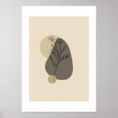 Modern minimalistisch Abstract geometrisch Poster (Voorkant)