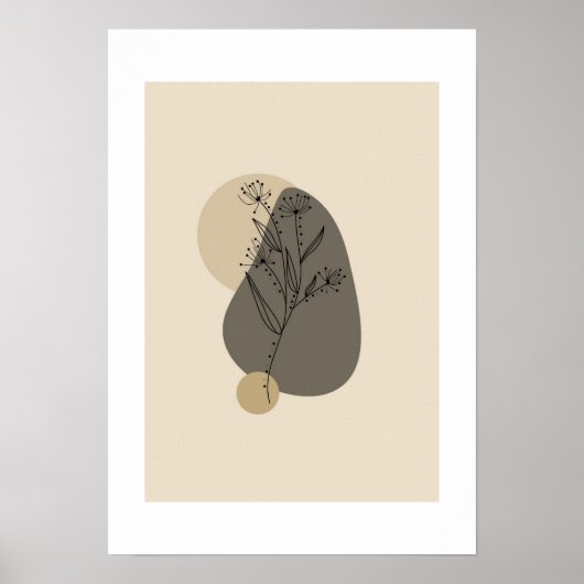 Modern minimalistisch Abstract geometrisch Poster (Voorkant)