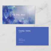 Modern minimalistisch Abstract kristalijs Visitekaartje (Voorkant / Achterkant)