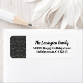 Modern minimalistisch Abstract patroonvakantieadre Etiket (Insitu)