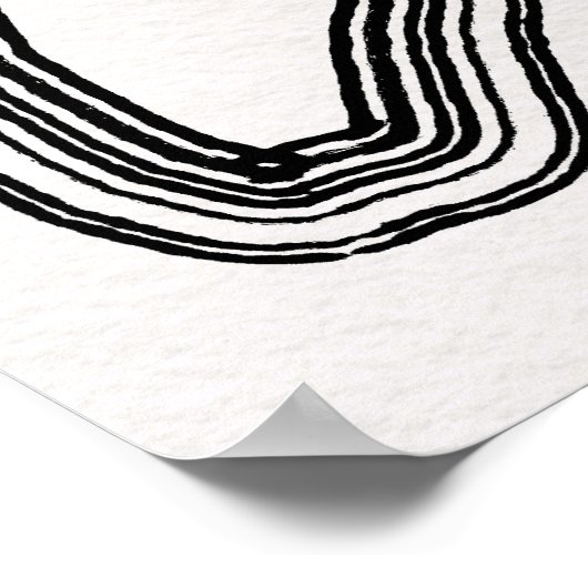 Modern minimalistisch Abstract Poster (Hoek)