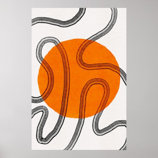 Modern minimalistisch Abstract Poster (Voorkant)