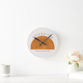 Modern Minimalistisch Abstracte Zon Persoonlijk Ronde Klok (Huis)