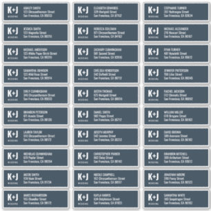 Modern + Minimalistisch adres van de Gast van de B Sticker