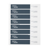 Modern + Minimalistisch adres voor bruiloft (Vel)