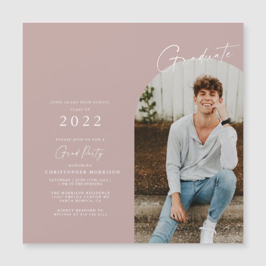 Modern minimalistisch Afstudeerder (Voorkant)