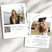 Modern Minimalistisch Afstudeerder 2 FOTO Graduati Kaart