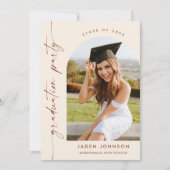 Modern Minimalistisch Afstudeerder 2 PHOTO Graduat Kaart (Voorkant)