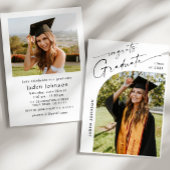 Modern Minimalistisch Afstudeerder 2 PHOTO Graduat Kaart