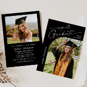 Modern Minimalistisch Afstudeerder 2 PHOTO Graduat Kaart