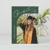 Modern Minimalistisch Afstudeerder 4 PHOTO Graduat Kaart (Staand voorkant)