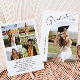 Modern Minimalistisch Afstudeerder 5 FOTO Graduati Kaart