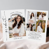 Modern Minimalistisch Afstudeerder 5 FOTO Graduati Kaart