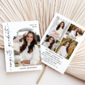 Modern Minimalistisch Afstudeerder 5 FOTO Graduati Kaart