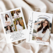 Modern Minimalistisch Afstudeerder 5 FOTO Graduati Kaart