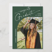 Modern Minimalistisch Afstudeerder PHOTO Graduatio Kaart (Voorkant)