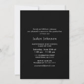 Modern Minimalistisch Afstudeerder PHOTO Graduatio Kaart (Achterkant)