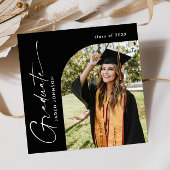 Modern Minimalistisch Afstudeerder PHOTO Graduatio Kaart