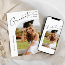 Modern Minimalistisch Afstudeerder PHOTO Graduatio